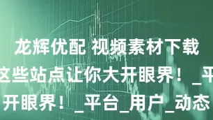 龙辉优配 视频素材下载新选择，这些站点让你大开眼界！_平台_用户_动态